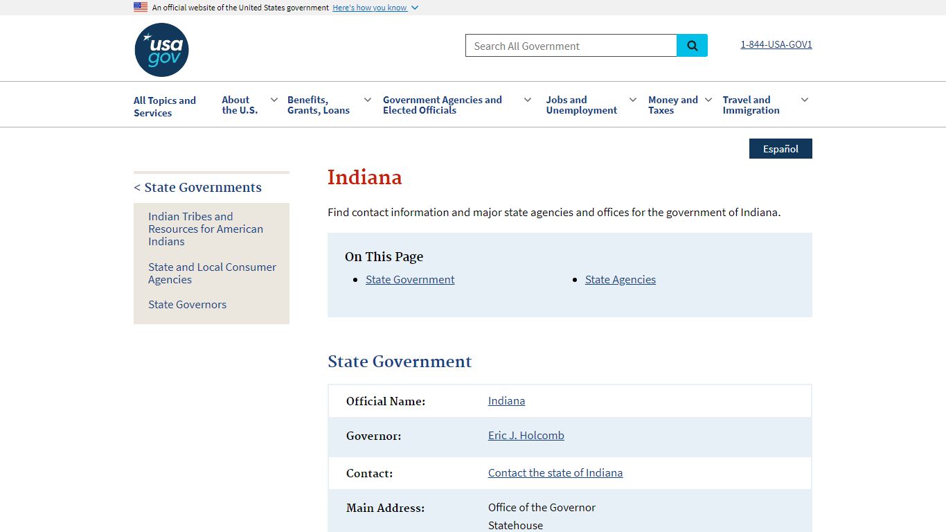 Government of Indiana | USAGov